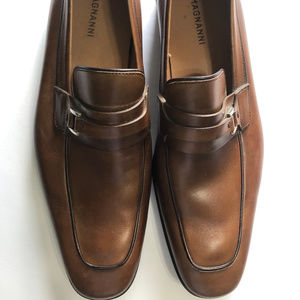 MAGNANNI PENNY LOAFERS 7.5 M Brown Made In Spain